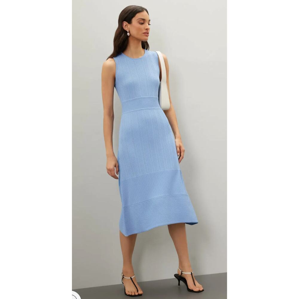 Jason Wu Collective Blue Knit Midi Dress Size XL
